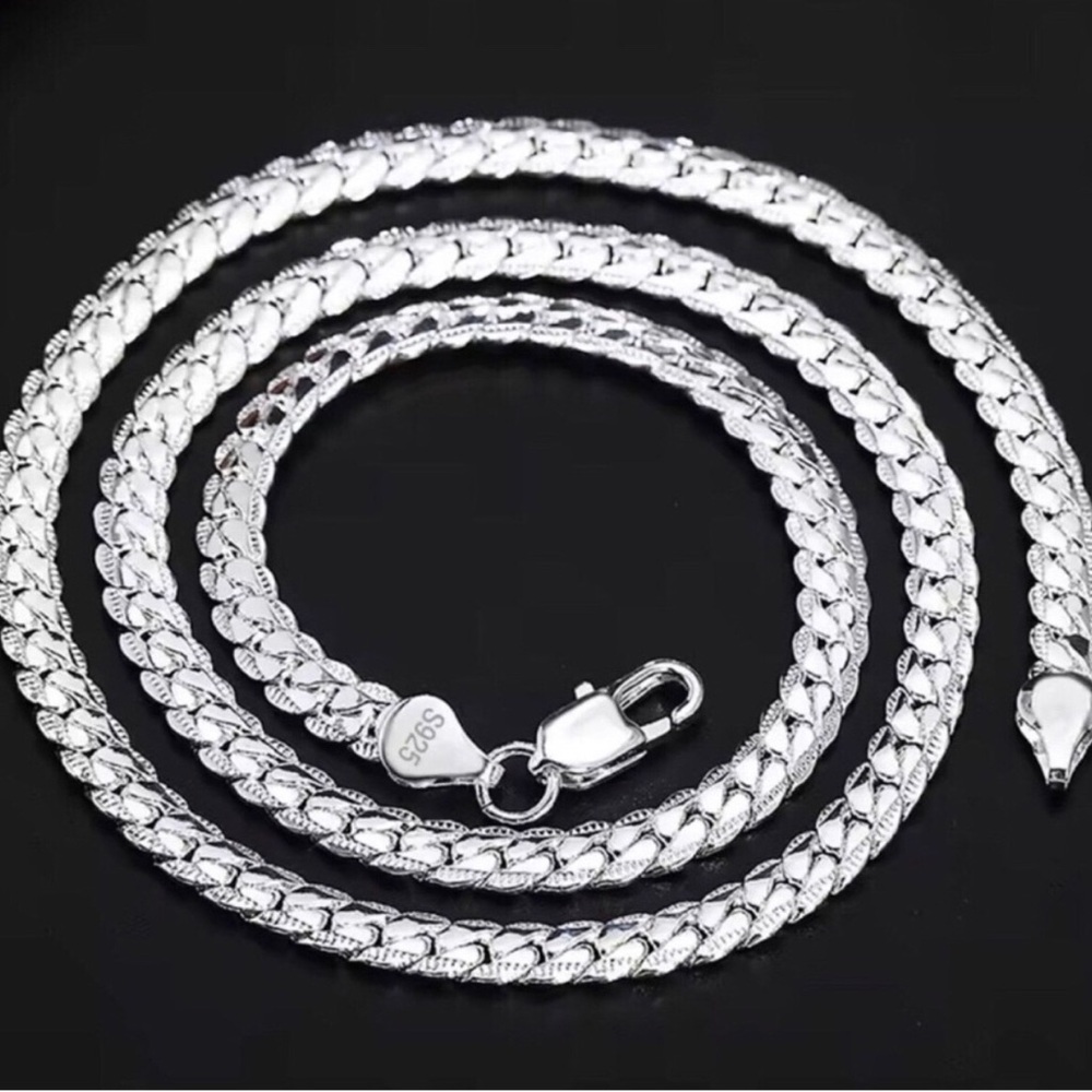 20” Sterling Silver Braided Chain Necklace